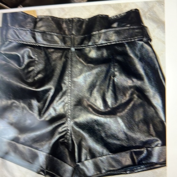 Steve Madden NYC Faux Leather Shorts - Picture 7 of 8